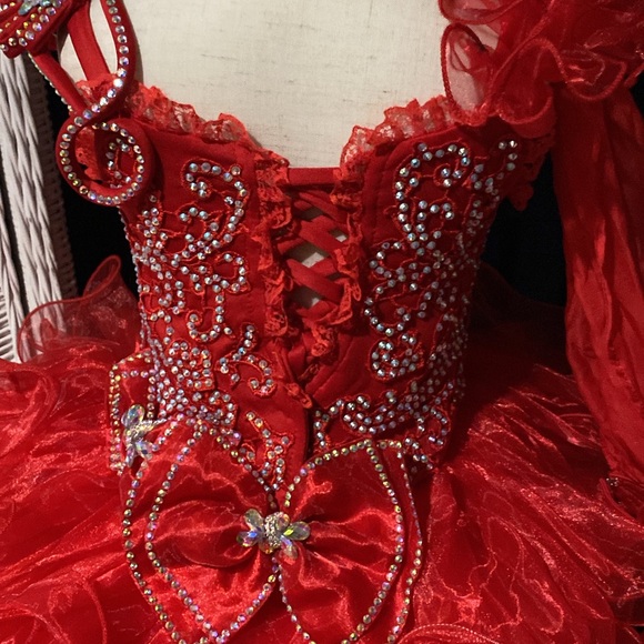 New red pageant dress - Picture 6 of 6